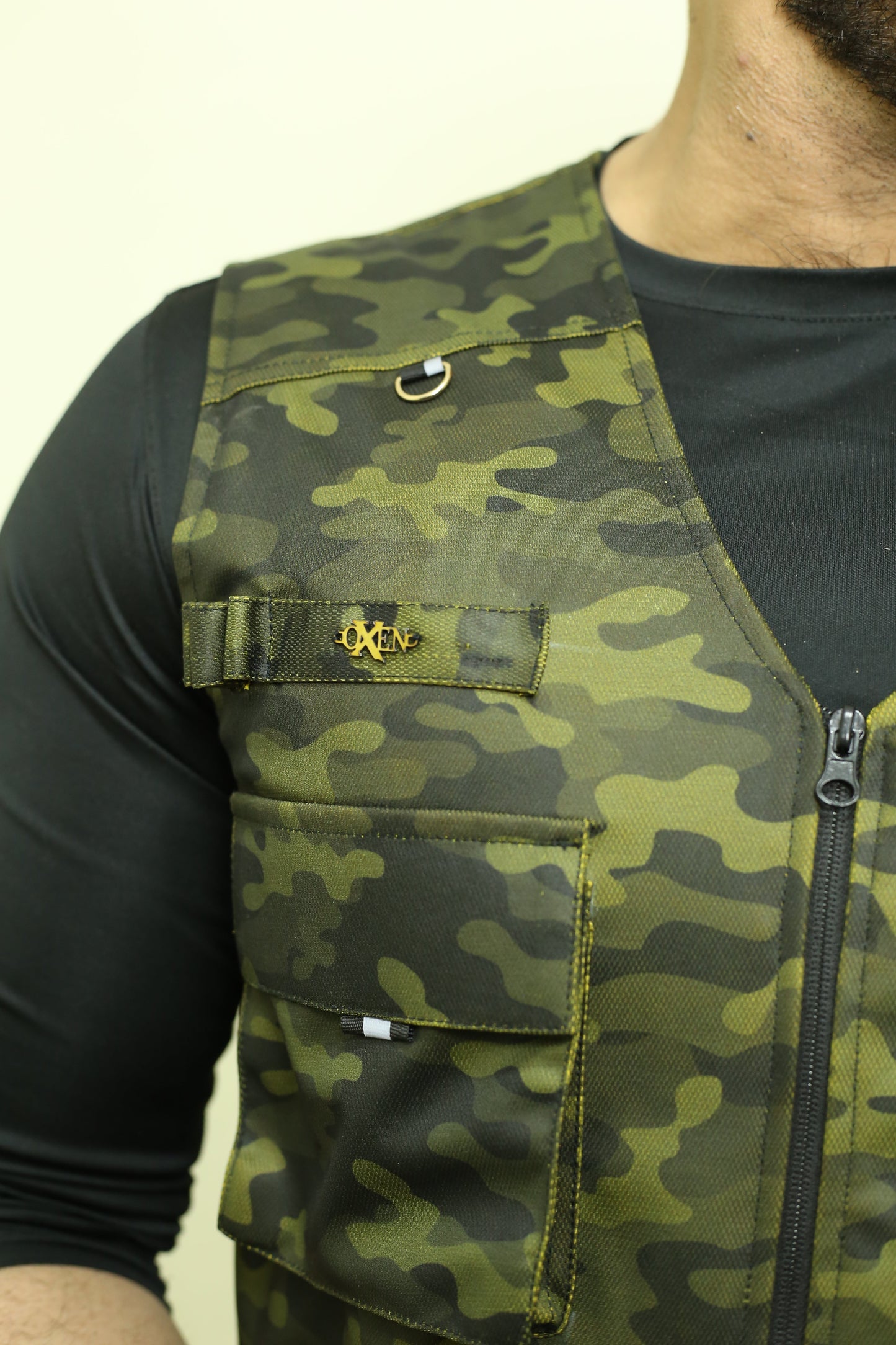 Premium Italian Textured fabrics Army Green Camouflage Sidu Four Pocket Jacket SDJkt-21