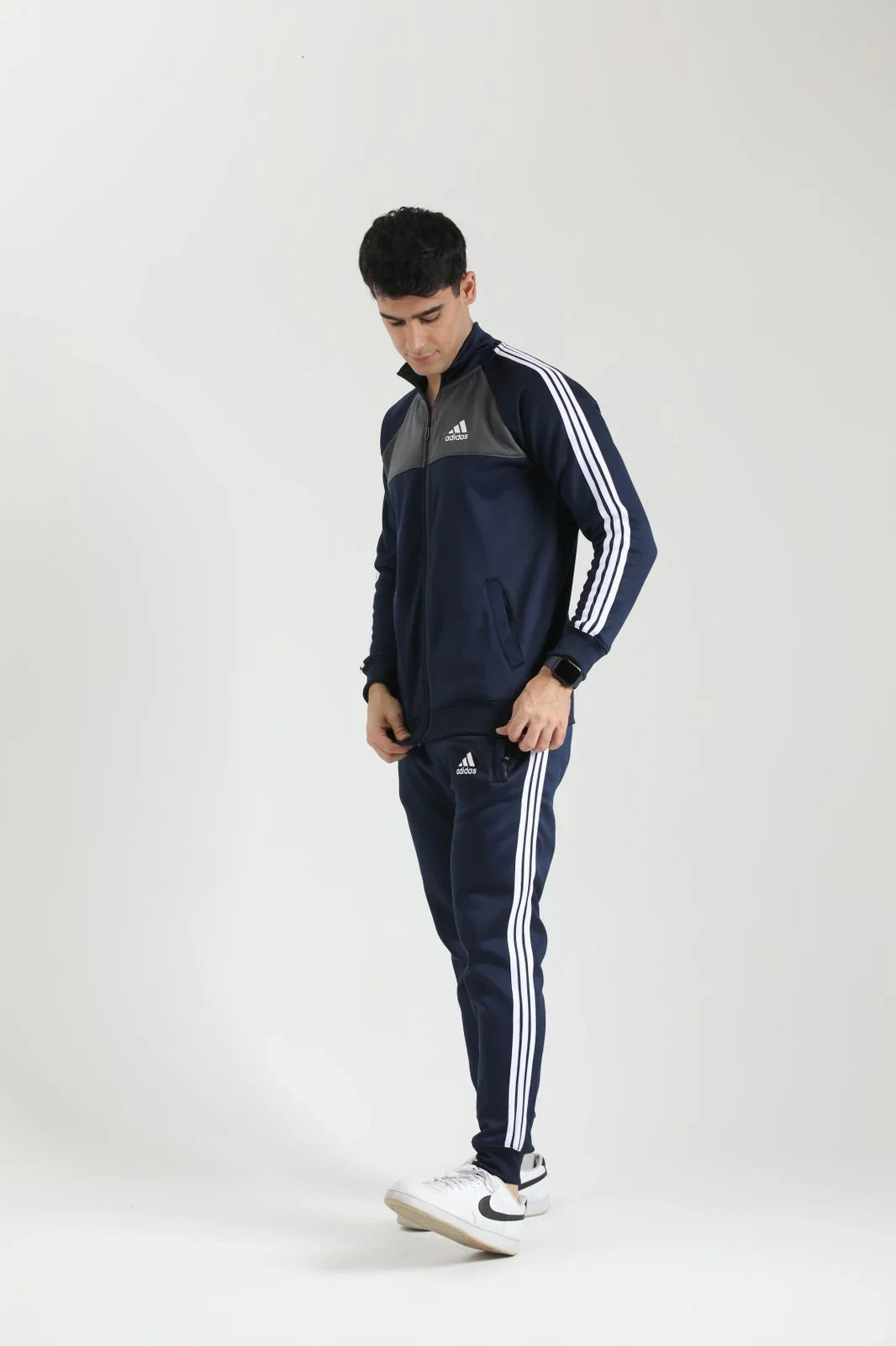 ADIDS UNISEX TRACKSUIT Blue 3 tapes TO7