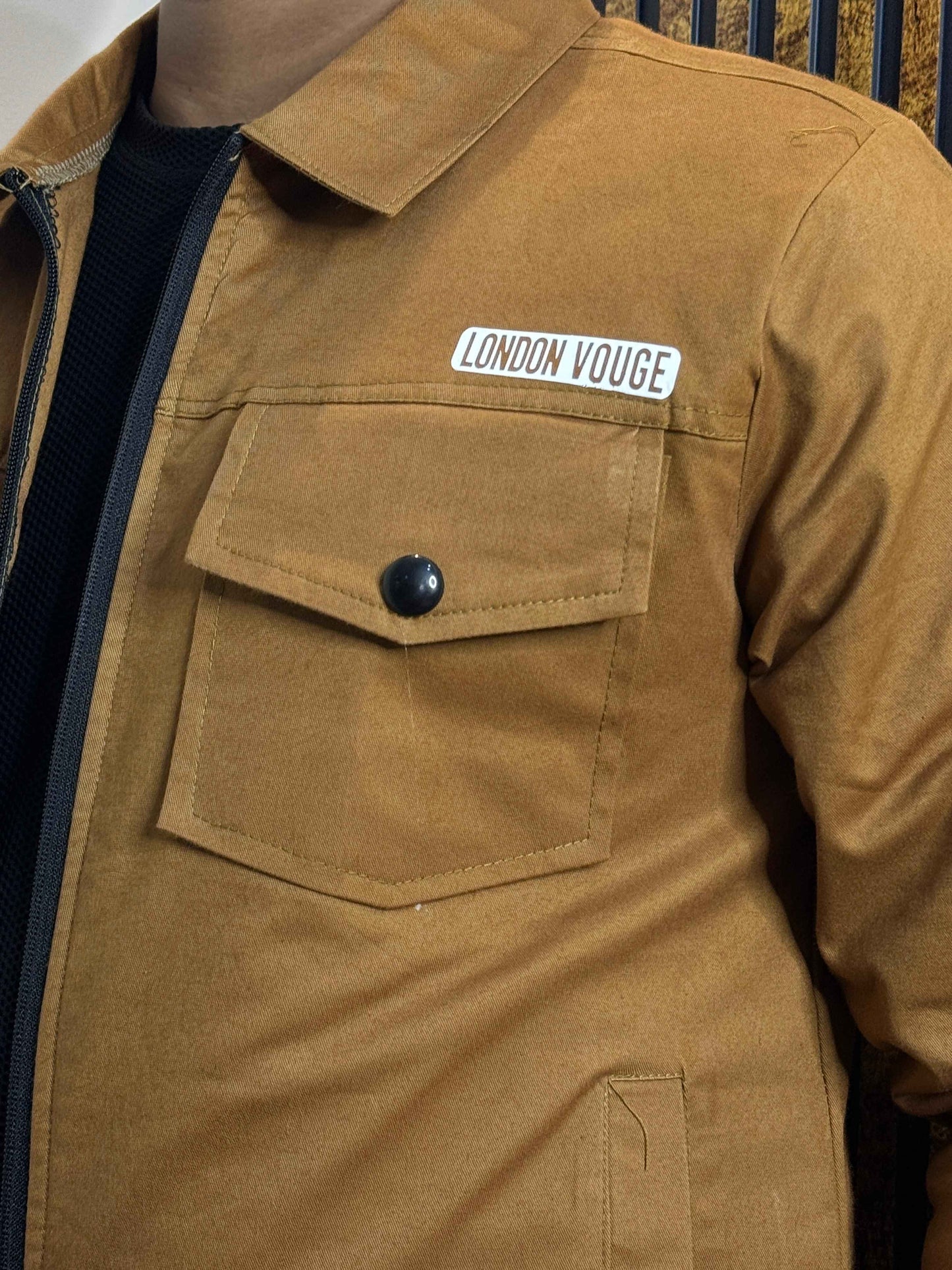 Premium Full Sleeves Cotton Jeans Mustard Jacket LV#FCJ01