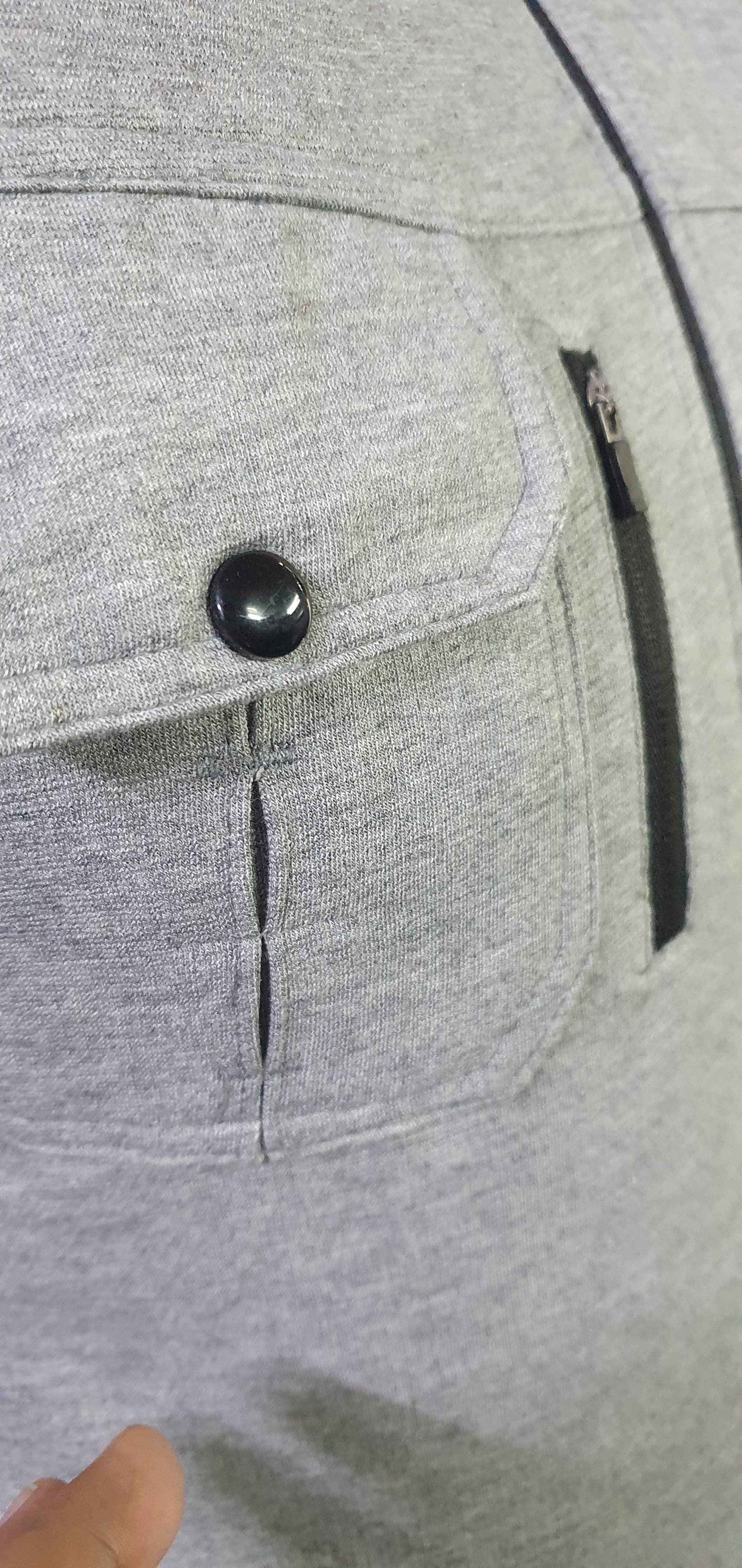 Premium Cotton Fleece Four Pocket sleeveless Jacket Haider Grey 13