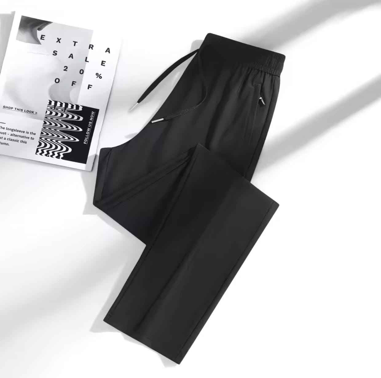 Men's premium 4 Way Lycra Black Imported Trouser PT-1