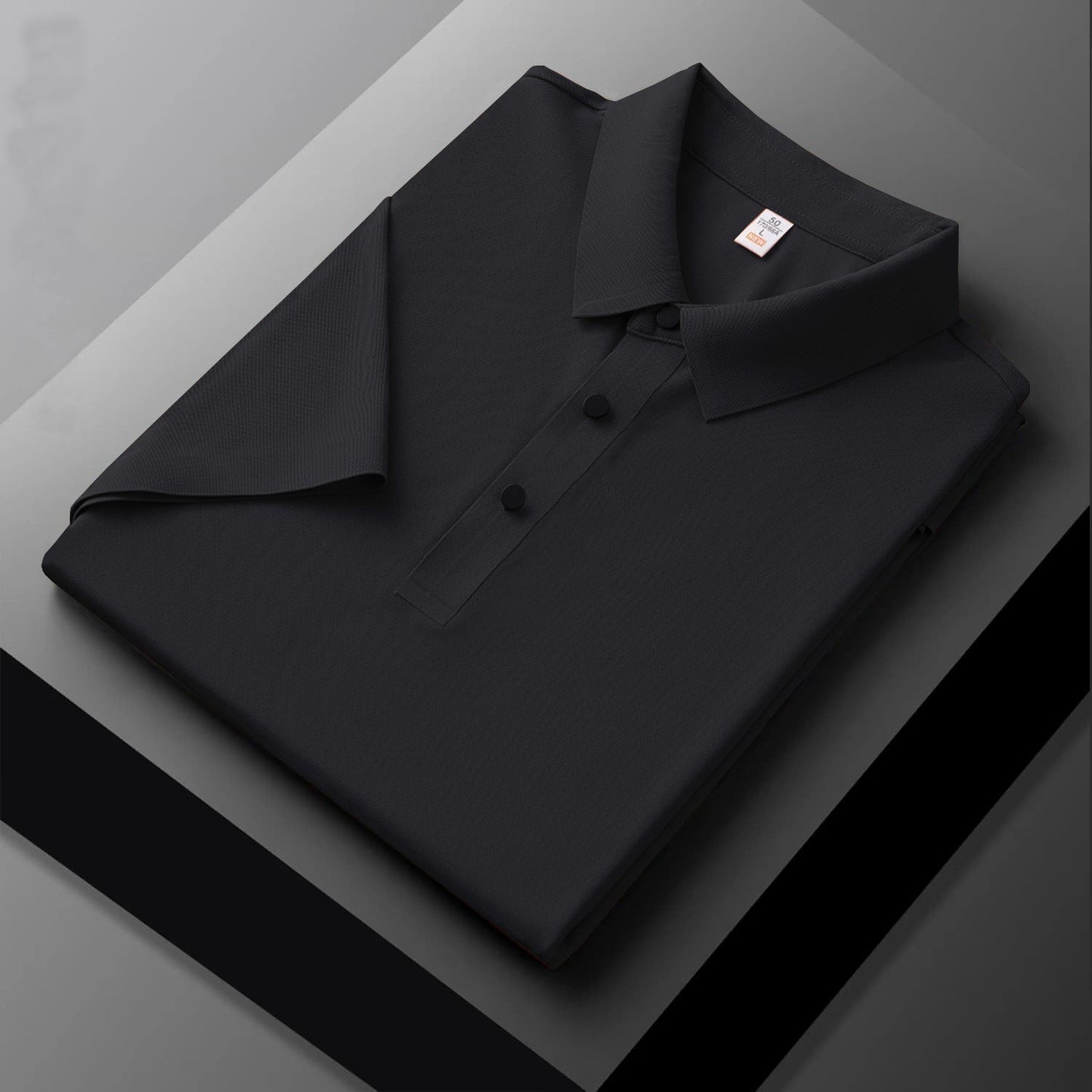 MEN'S IMPORTED DARK GRAY SEAMLESS4 WAY LYCRA SHIRT DGS-2