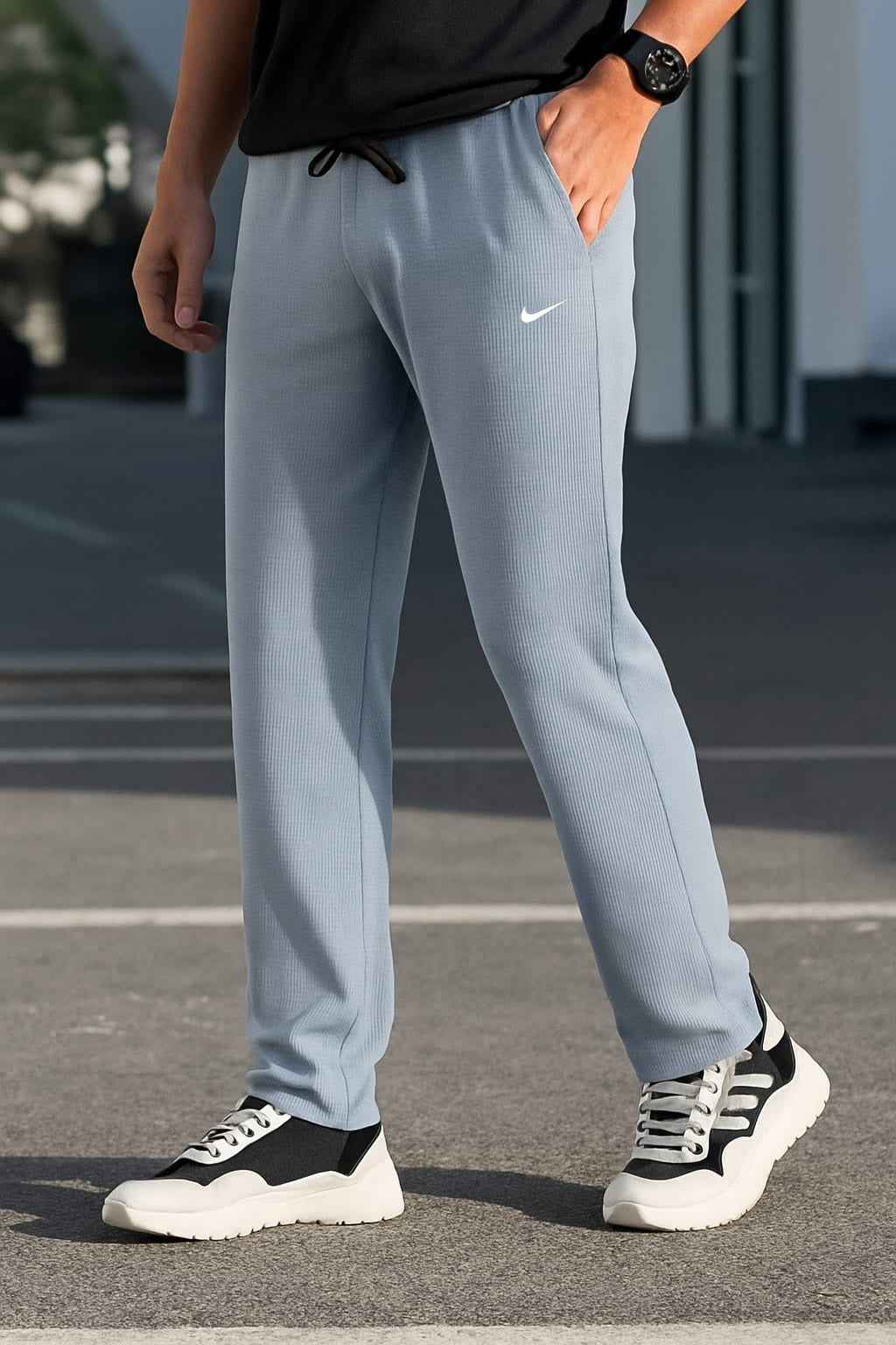 Men's Jacquard Nike Haider Gray Imported Trouser