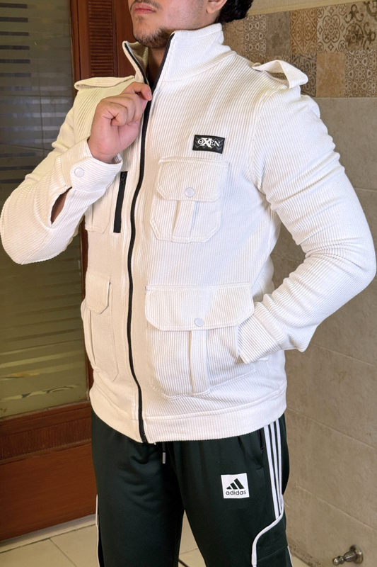Premium Four Pocket Full Sleeve  light Skin Jacket # 07