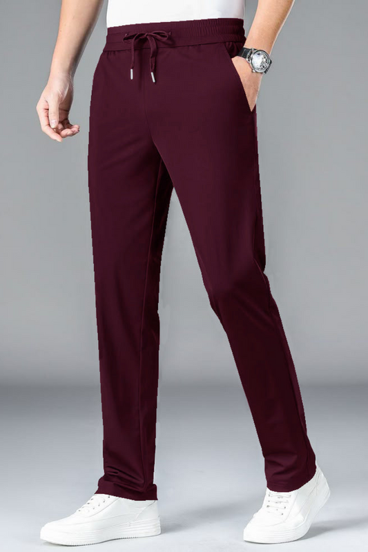 Men's premium 4 Way Lycra Dark Maroon Imported Trouser PT-2