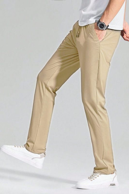 Men's premium 4 Way Lycra Beige Imported Trouser PT-3