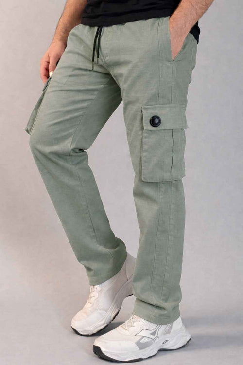 Stylish Premium Sea Green 6 Pocket Cargo Trouser