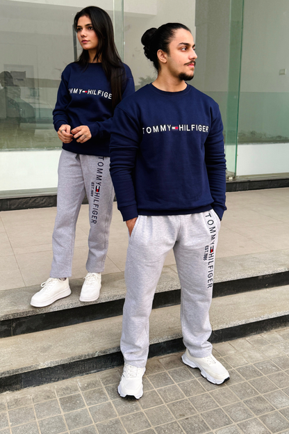 TMY HLFGR 100% Imported High Quality Cotton Fleece Tracksuit